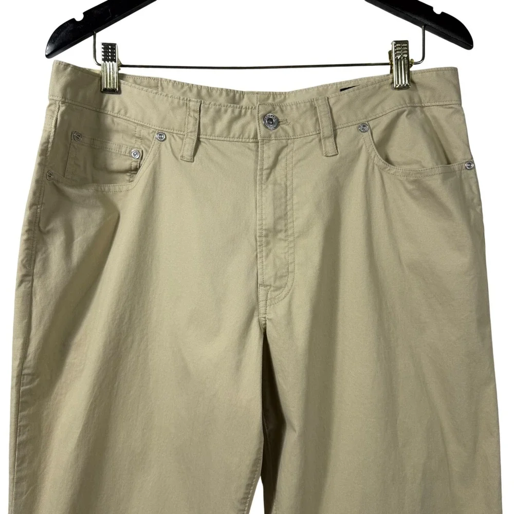 Bonobos Athletic Mens Khaki Tan Chino Pants Straight Leg‎ Cotton Stretch 34x34